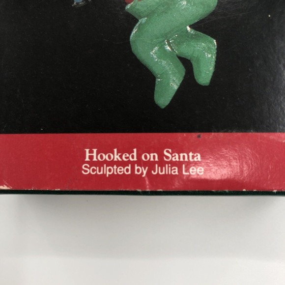 Hallmark Keepsake Christmas Ornament Hooked on Santa Fishing Artists Favorites - Picture 12 of 12